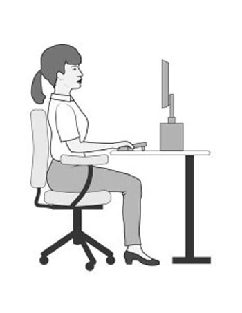 حمایت از کمر هنگام نشستن