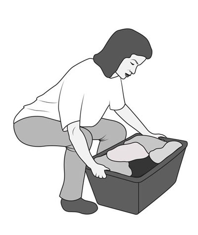 نحوه بلند کردن اجسام سنگین